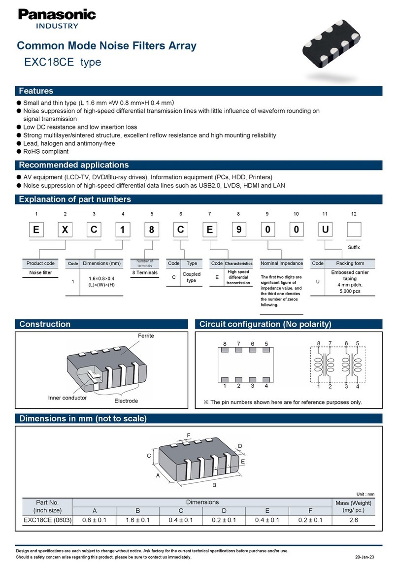 Panasonic EXC18CE quick start guide