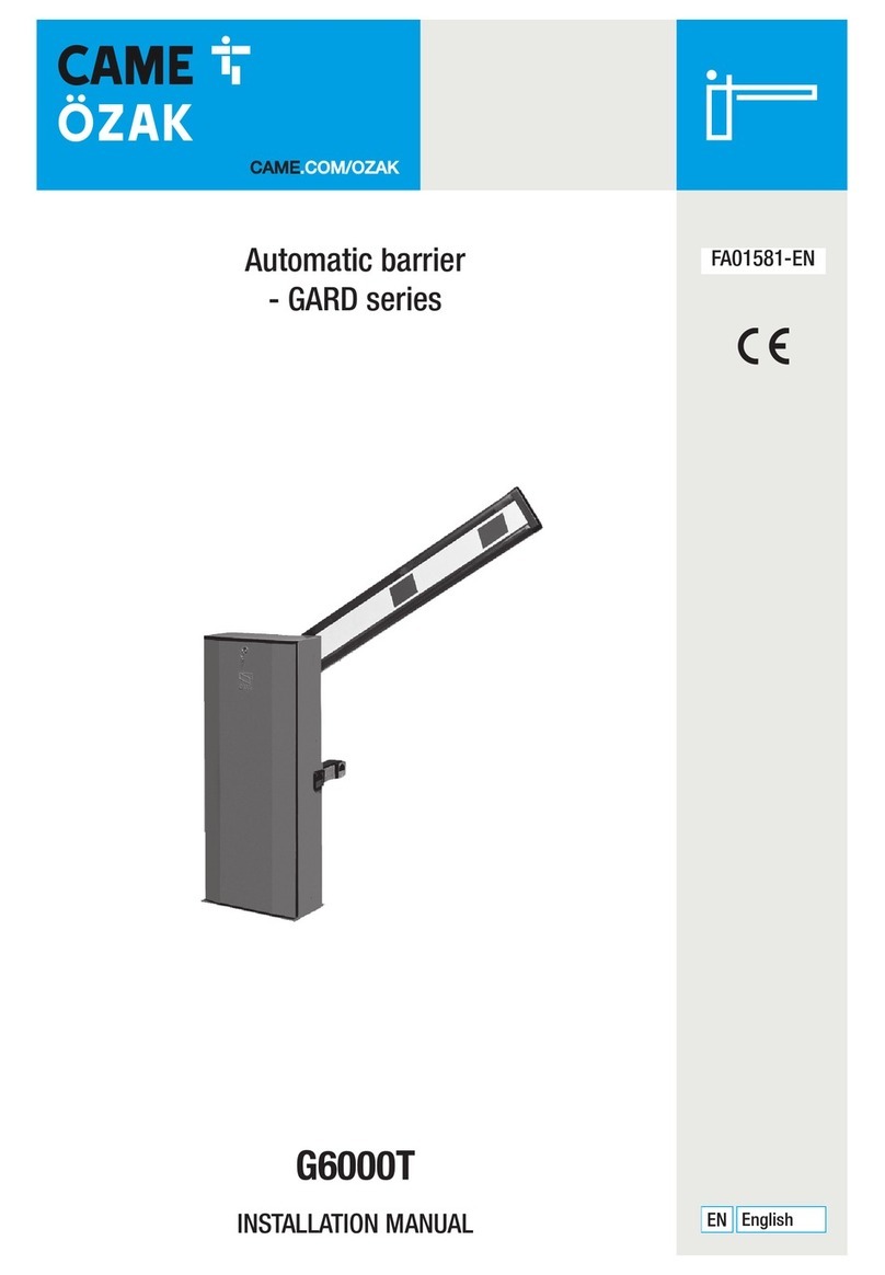 CAME G6000T instruction manual