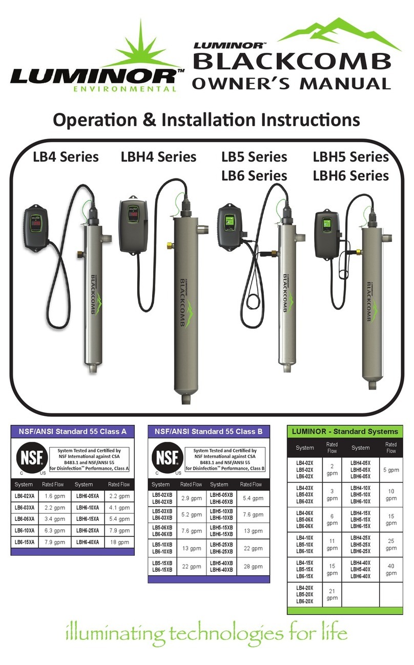 Luminator BLACKOMB LB6-02 A Series owner's manual