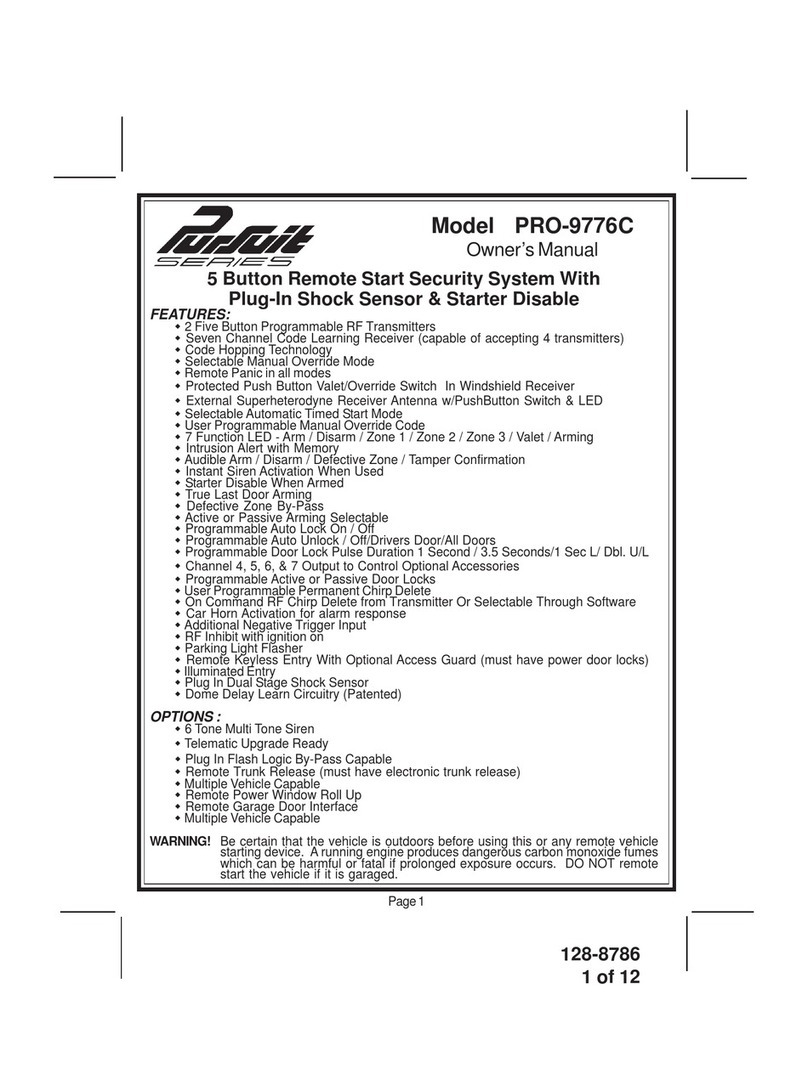 PURSUIT PRO-9776C User manual