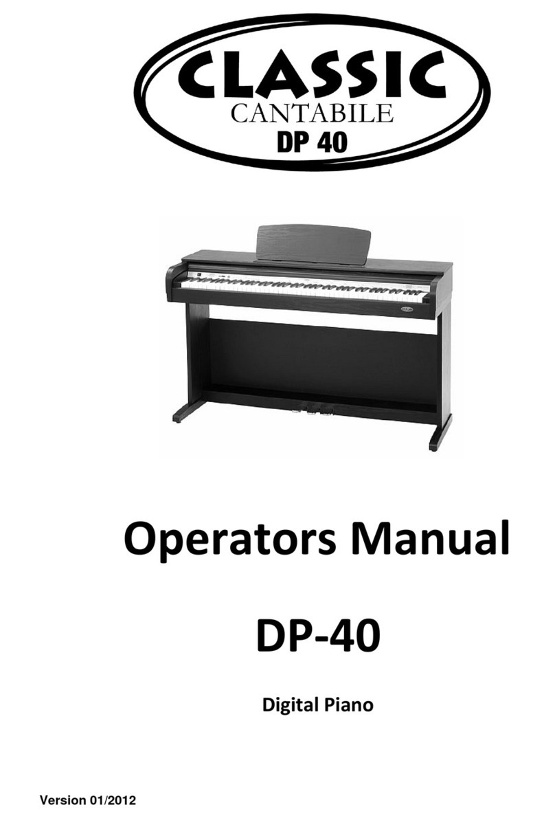 Classic Cantabile DP-40 User manual Classic Cantabile DP-40 User manual