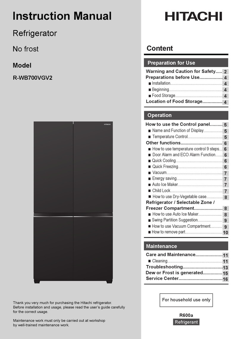 Hitachi R-WB700VGV2 User manual Hitachi R-WB700VGV2 User manual