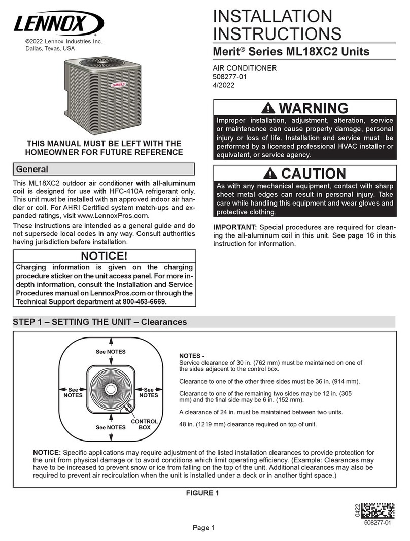 Lennox ML18XC2 Series User manual