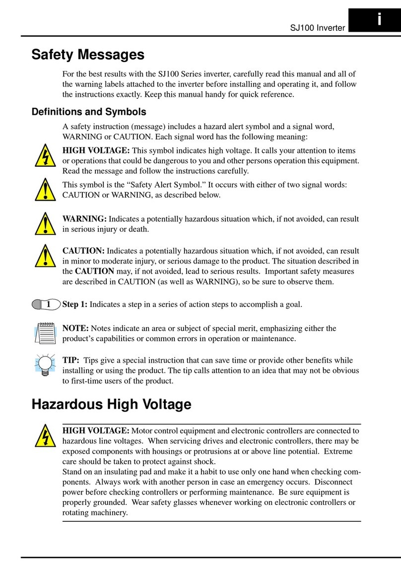 Hitachi SJ100 Series User manual Hitachi SJ100 Series User manual