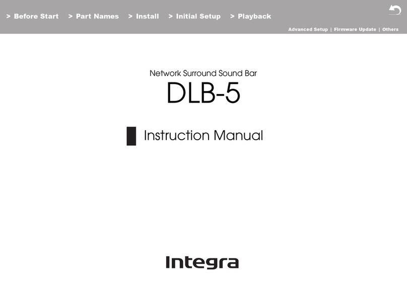 Integra DLB-5 instruction manual