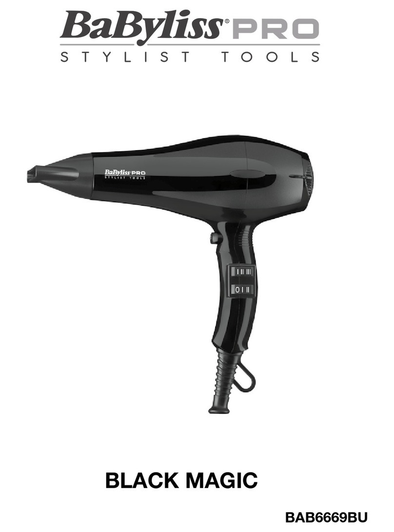 BaByliss PRO BLACK MAGIC BAB6669BU manual BaByliss PRO BLACK MAGIC BAB6669BU manual