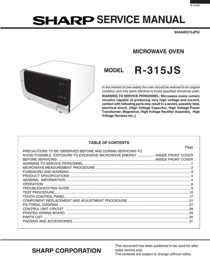 Sharp R-315JS User manual