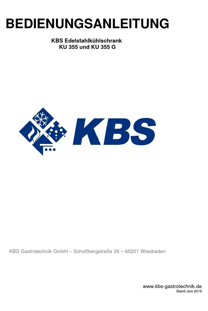 KBS Gastrotechnik KU 355 instruction manual