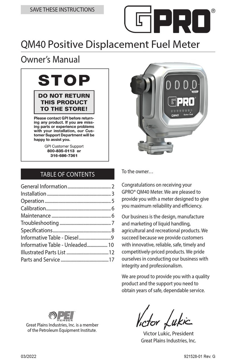 PEI GPRO QM40 owner's manual