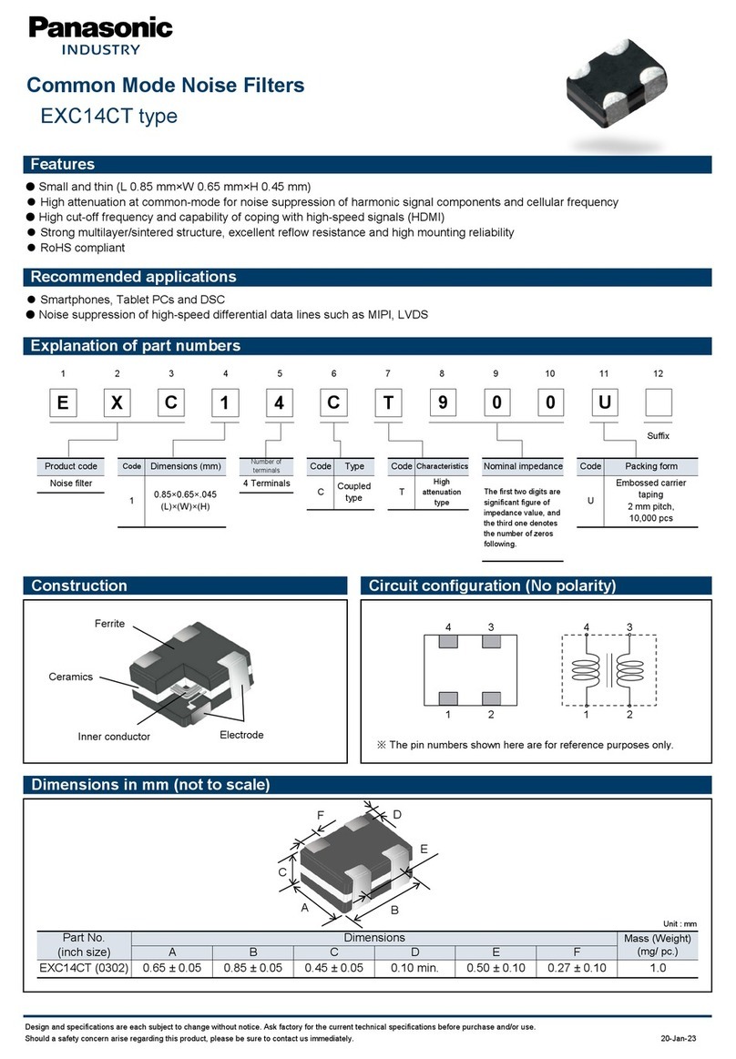 Panasonic EXC14CT quick start guide