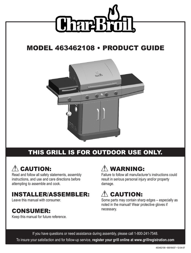 Char-Broil 463462108 User manual
