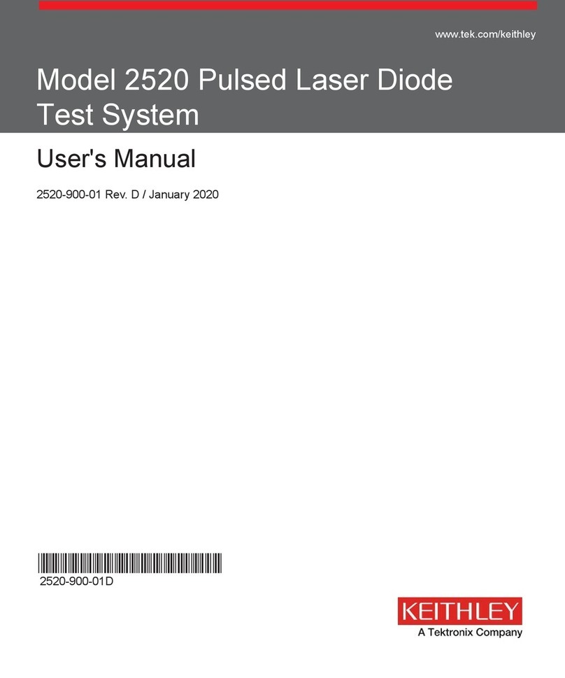 Tektronix KEITHLEY 2520 User manual