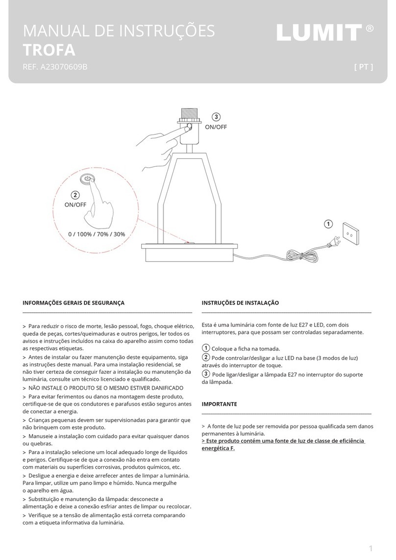 LUMIT TROFA instruction manual