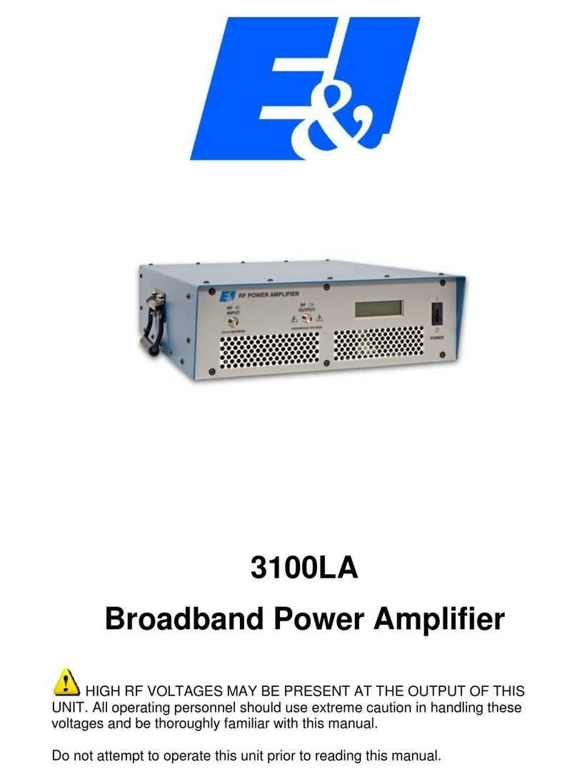 E&I 3100LA User manual