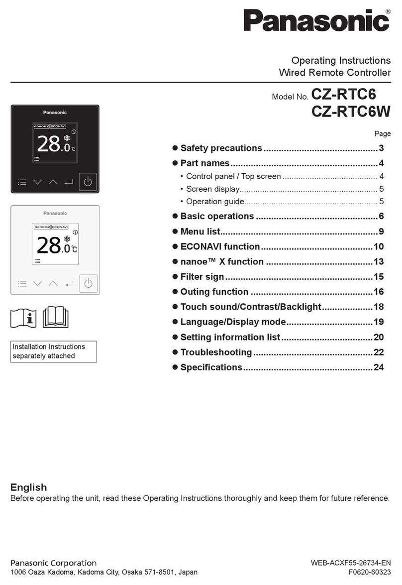 Panasonic CZ-RTC6 User manual