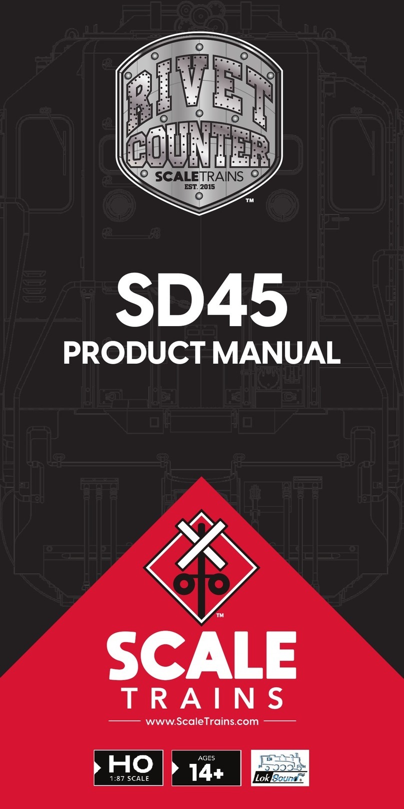 ScaleTrains RIVET COUNTER SD45 product manual