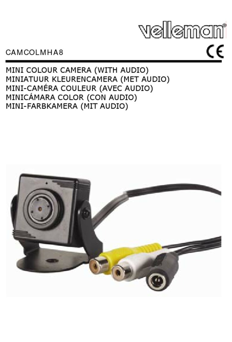 Velleman CAMCOLMHA8 User manual
