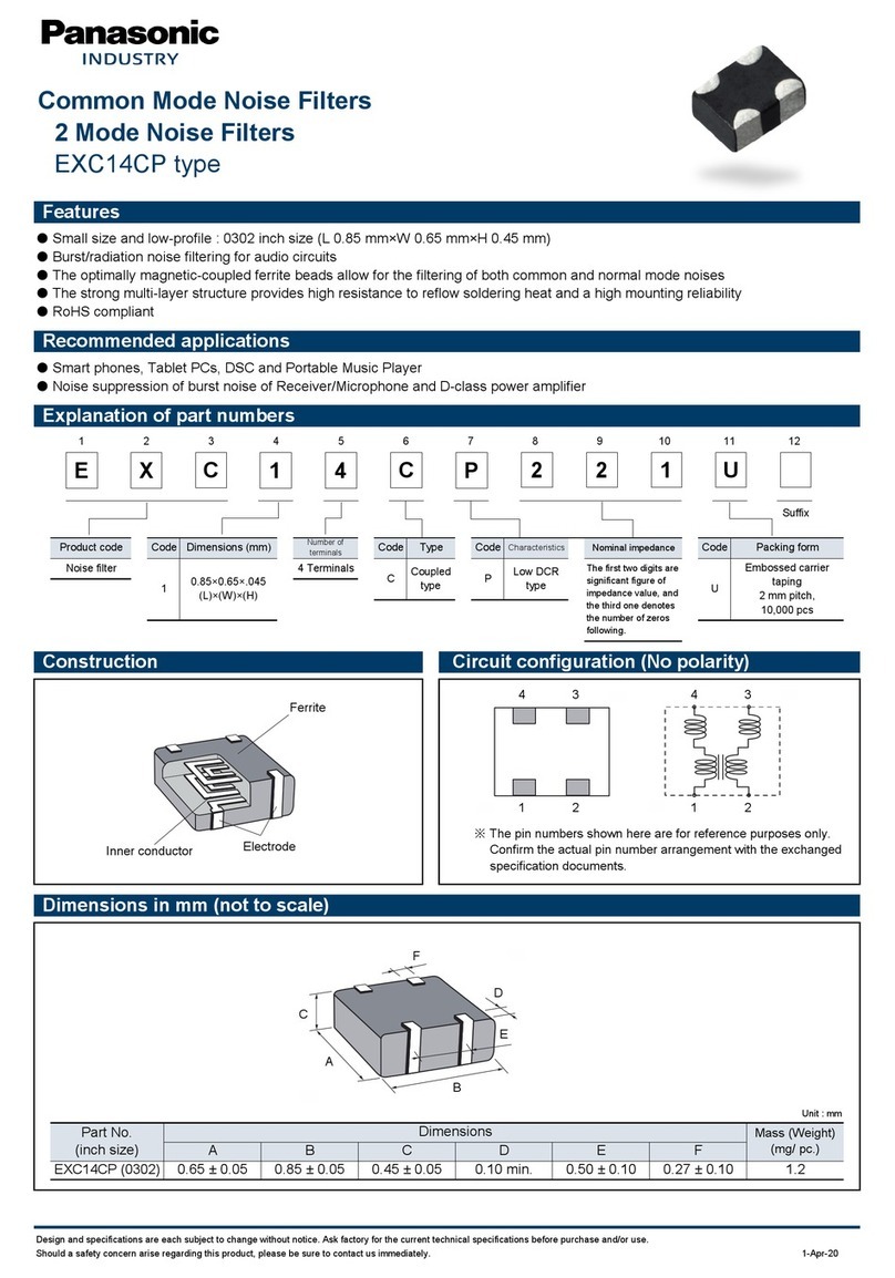 Panasonic EXC14CP quick start guide