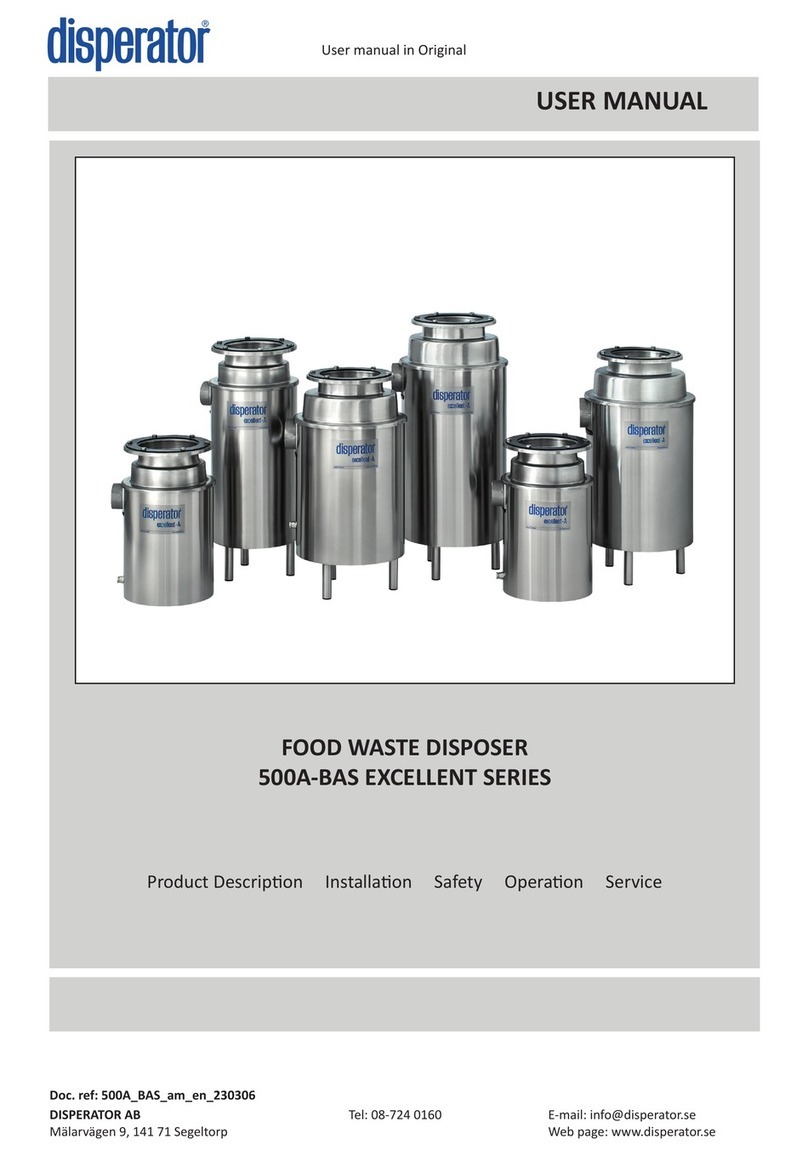 disperator 500A-BAS EXCELLENT Series user manual