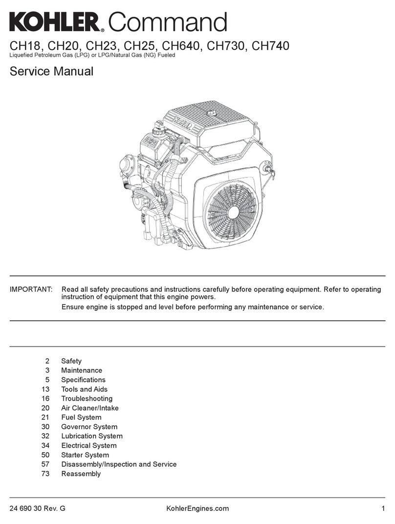 Kohler COMMAND CH20 User manual Kohler COMMAND CH20 User manual