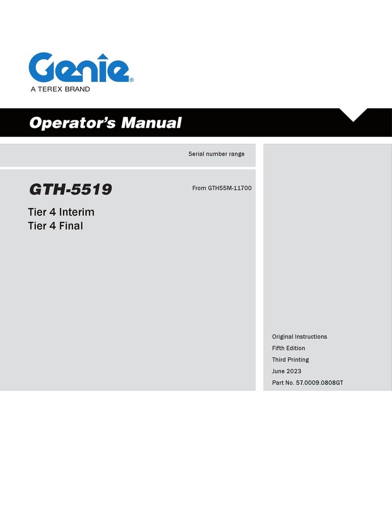 Terex Genie GTH-5519 Tier 4 Interim User manual