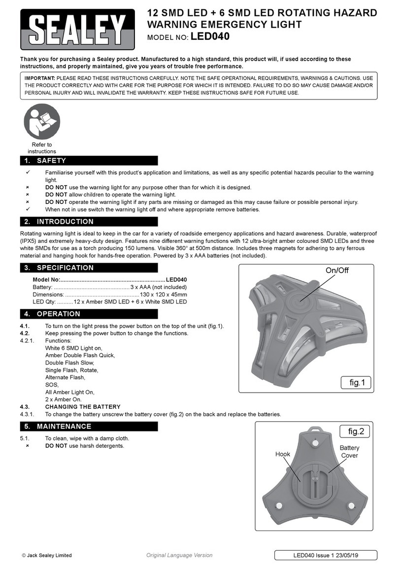 Sealey LED040 manual