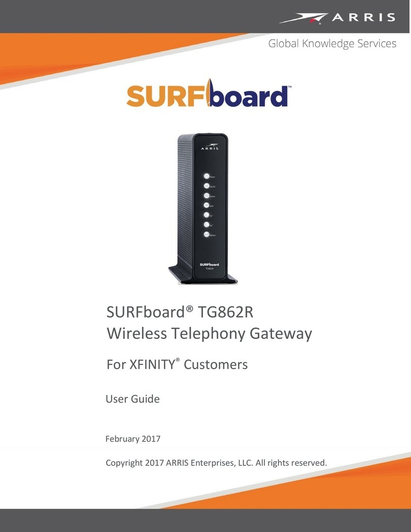 Arris SURFboard TG862R user guide