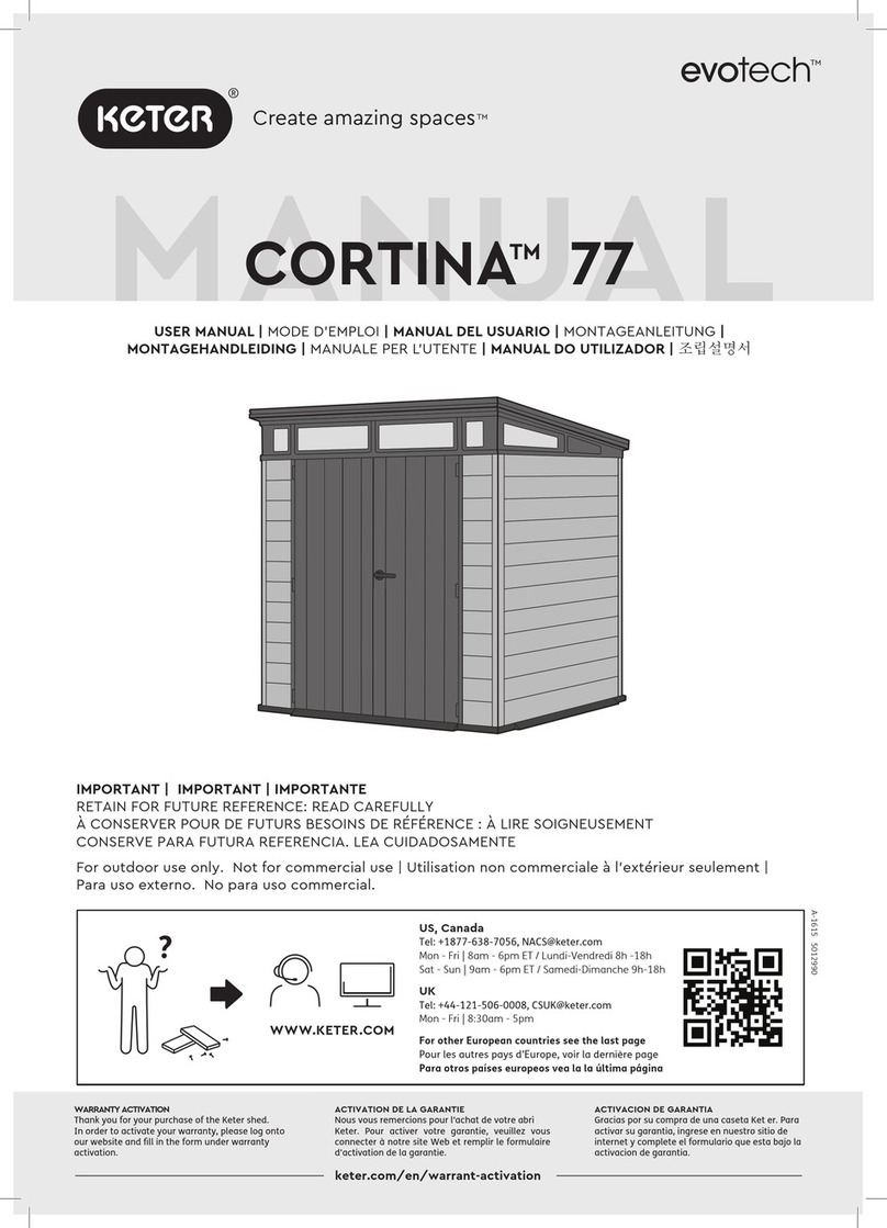 Keter CORTINA 77 User manual