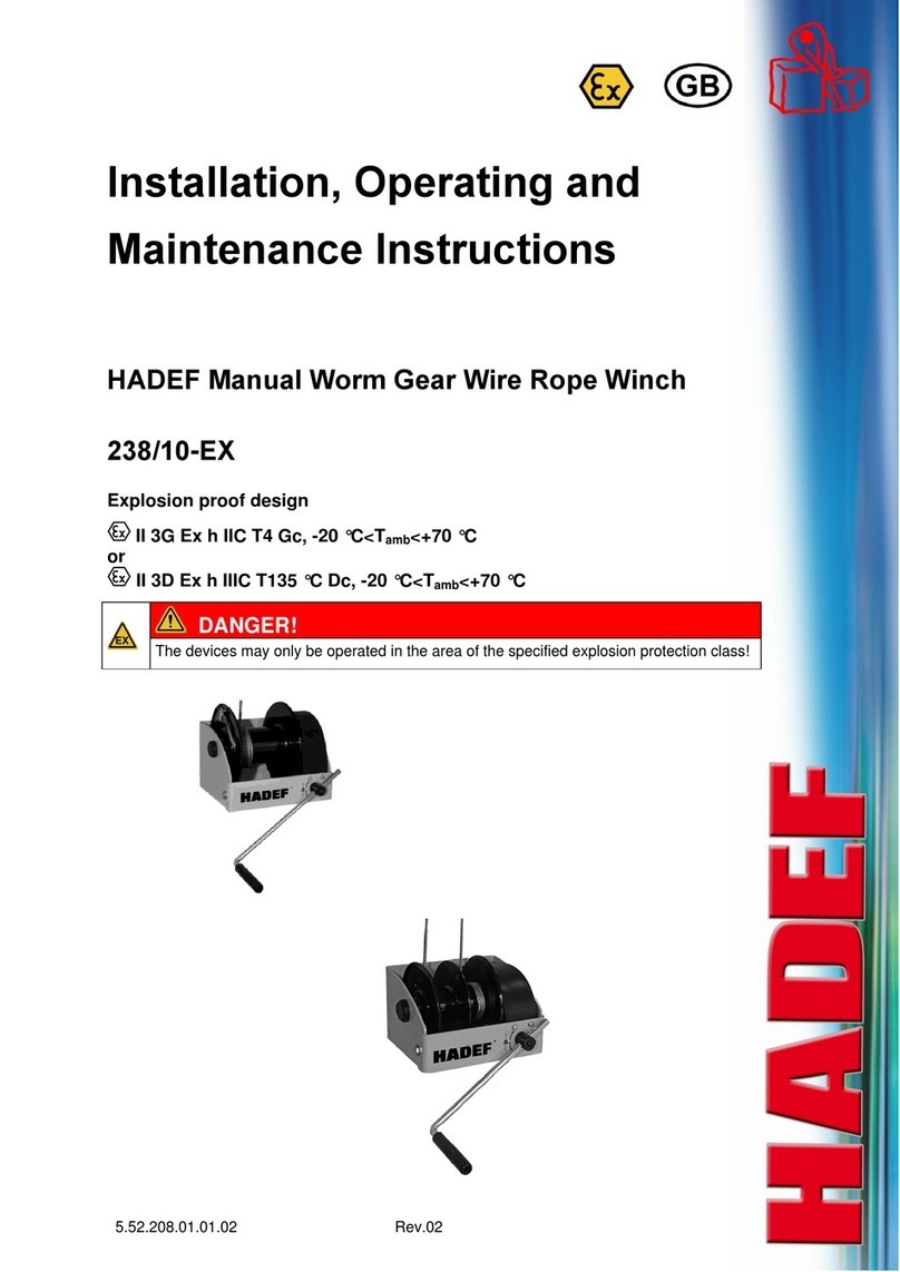 HADEF 238/10-EX User manual