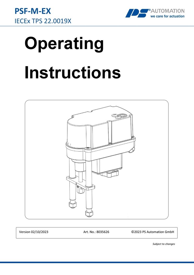 PS Automation PSF-M-EX Series User manual