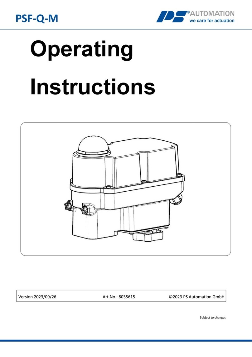 PS Automation PSF-Q-M Series operating instructions PS Automation PSF-Q-M Series operating instructions