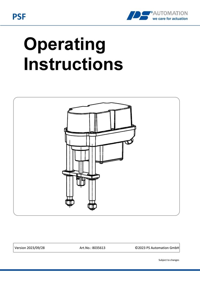 PS Automation PSF Series User manual