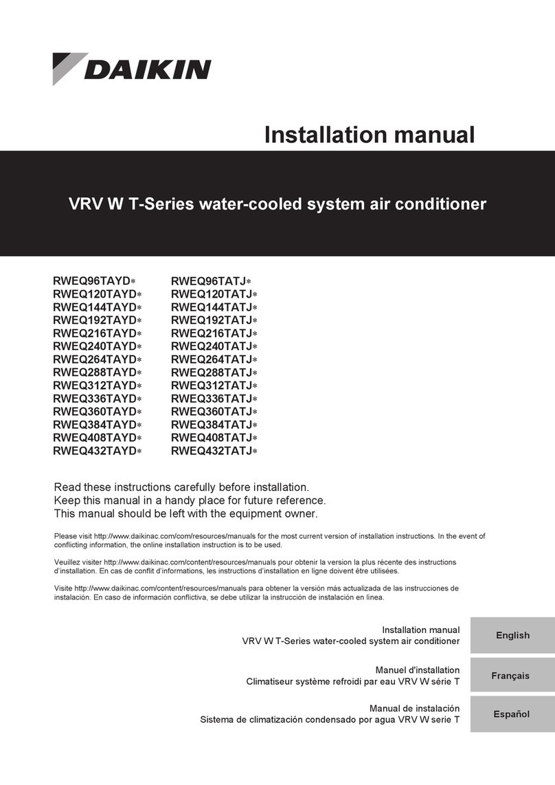 Daikin RWEQ96TAYD Series User manual