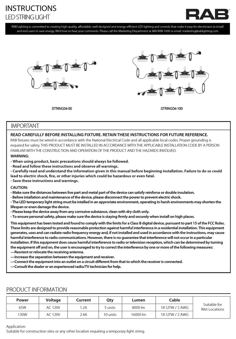 RAB STRINGER34 User manual