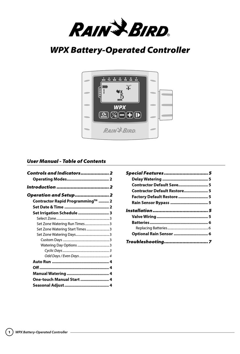 Rain Bird WPX2 user manual