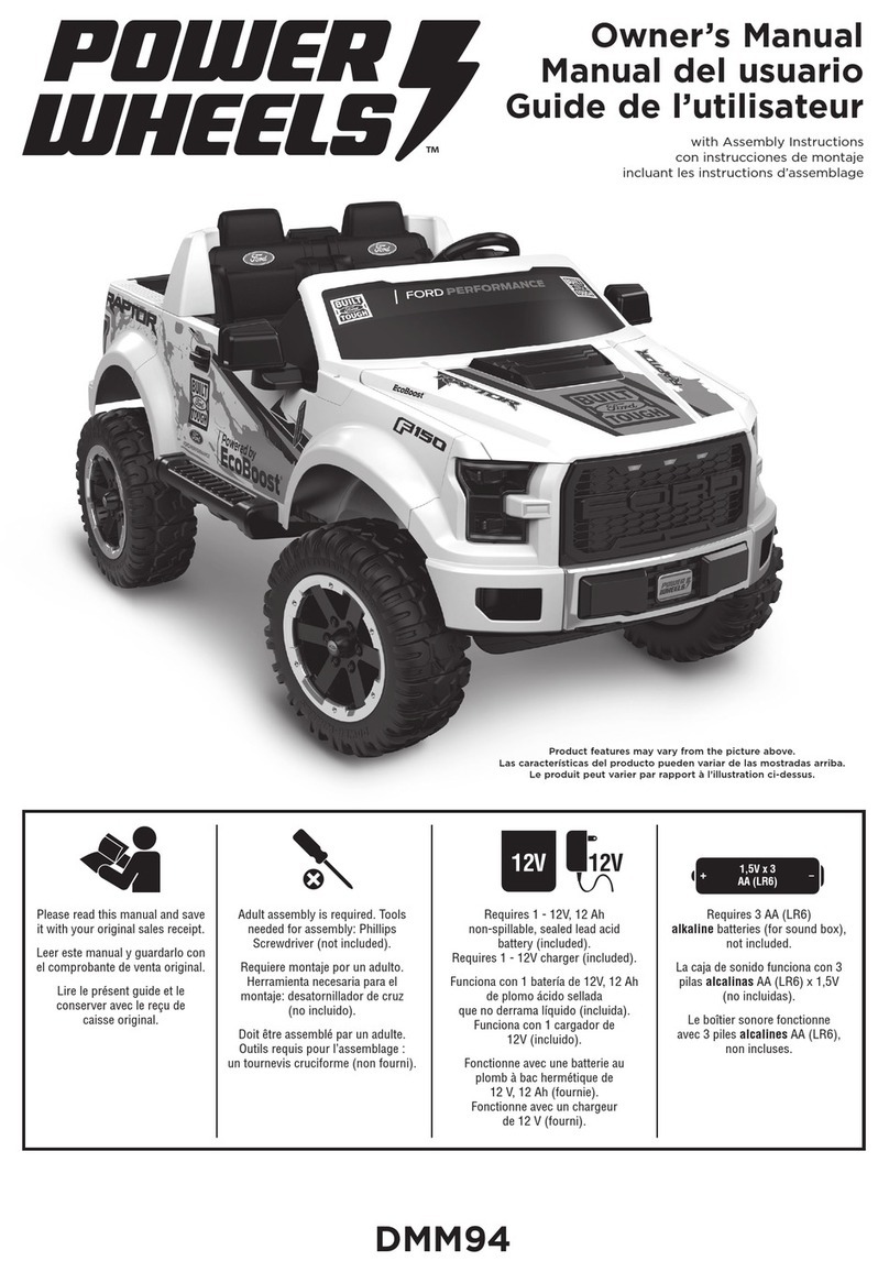 Fisher-Price POWER WHEELS DMM94 owner's manual