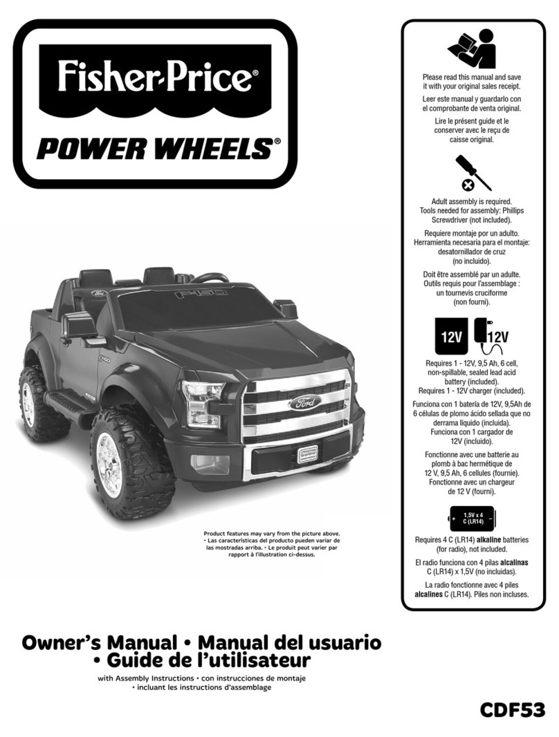 Fisher-Price POWER WHEELS CDF53 owner's manual