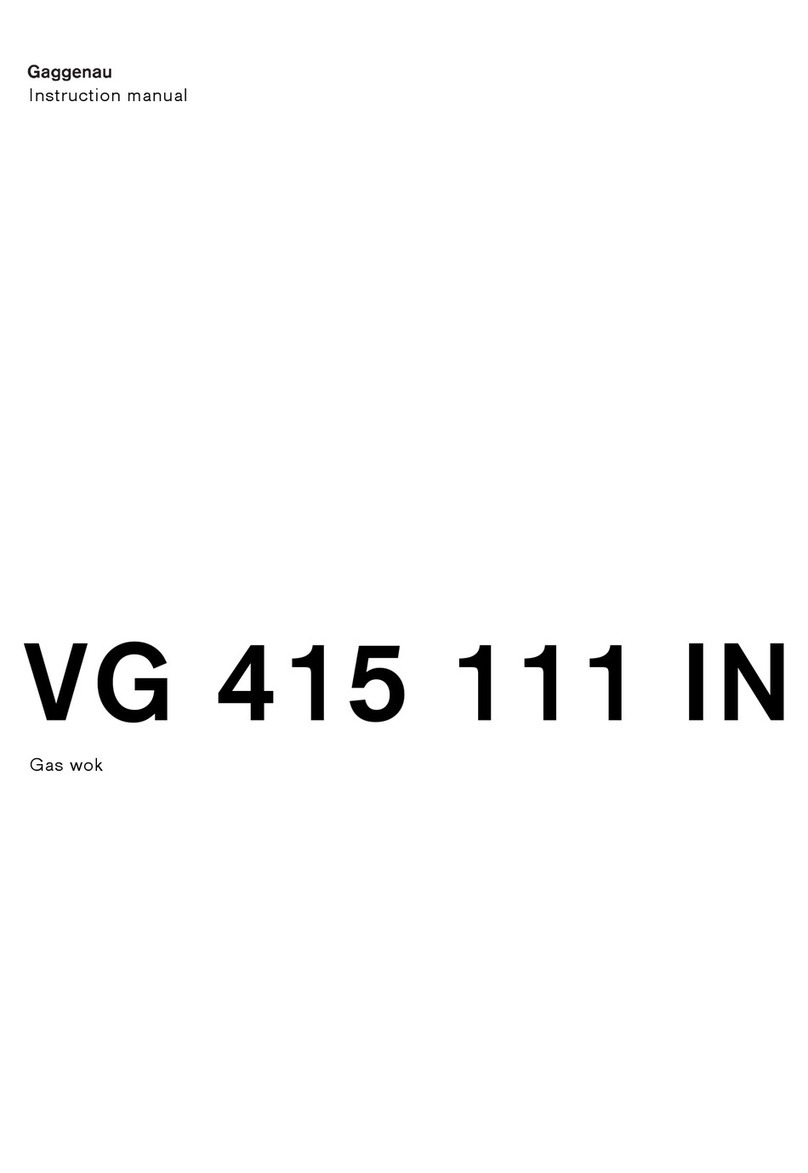 Gaggenau VG 415 111 IN instruction manual