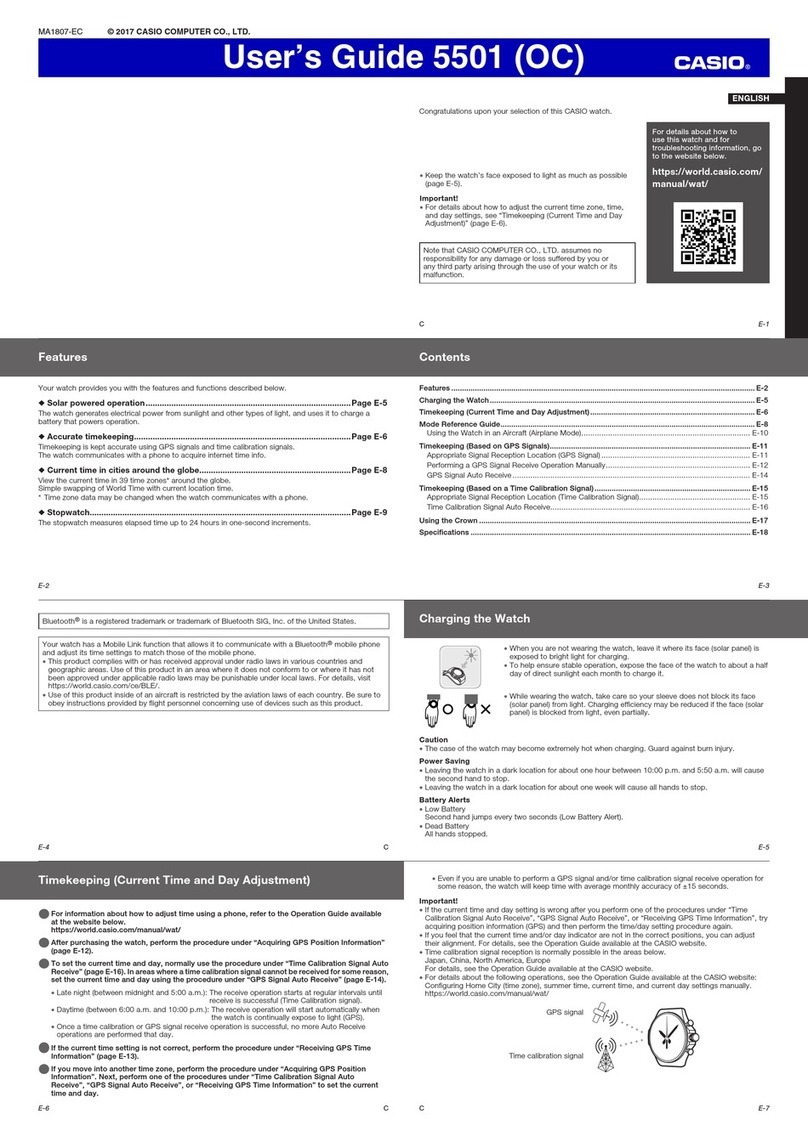 Casio 5501 user guide