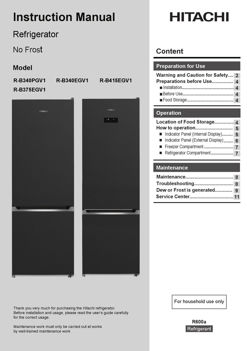 Hitachi R-B340PGV1 User manual Hitachi R-B340PGV1 User manual