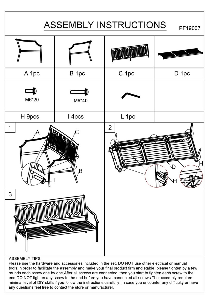 Festival Depot PF19007 Assembly instructions