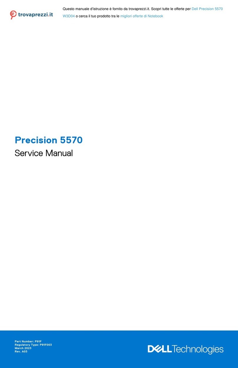 Dell Precision 5570 W3D04 User manual