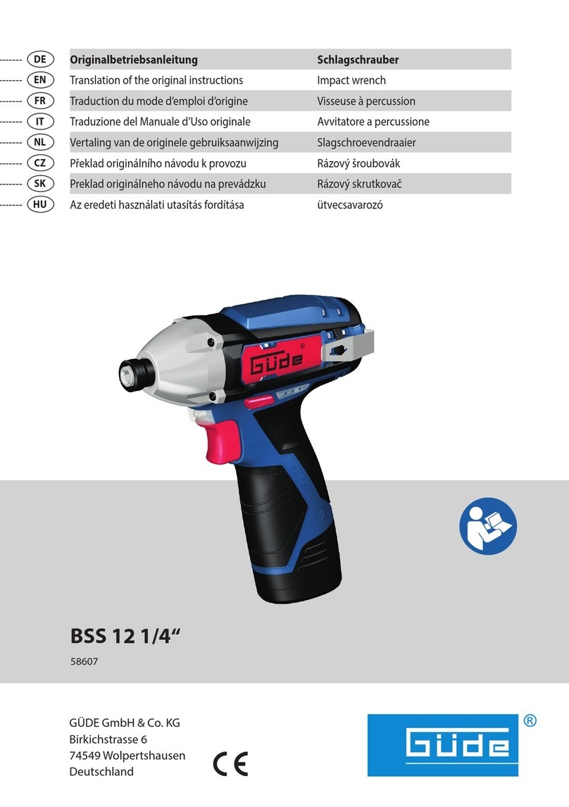 GÜDE BSS 12 Translation of the original instructions