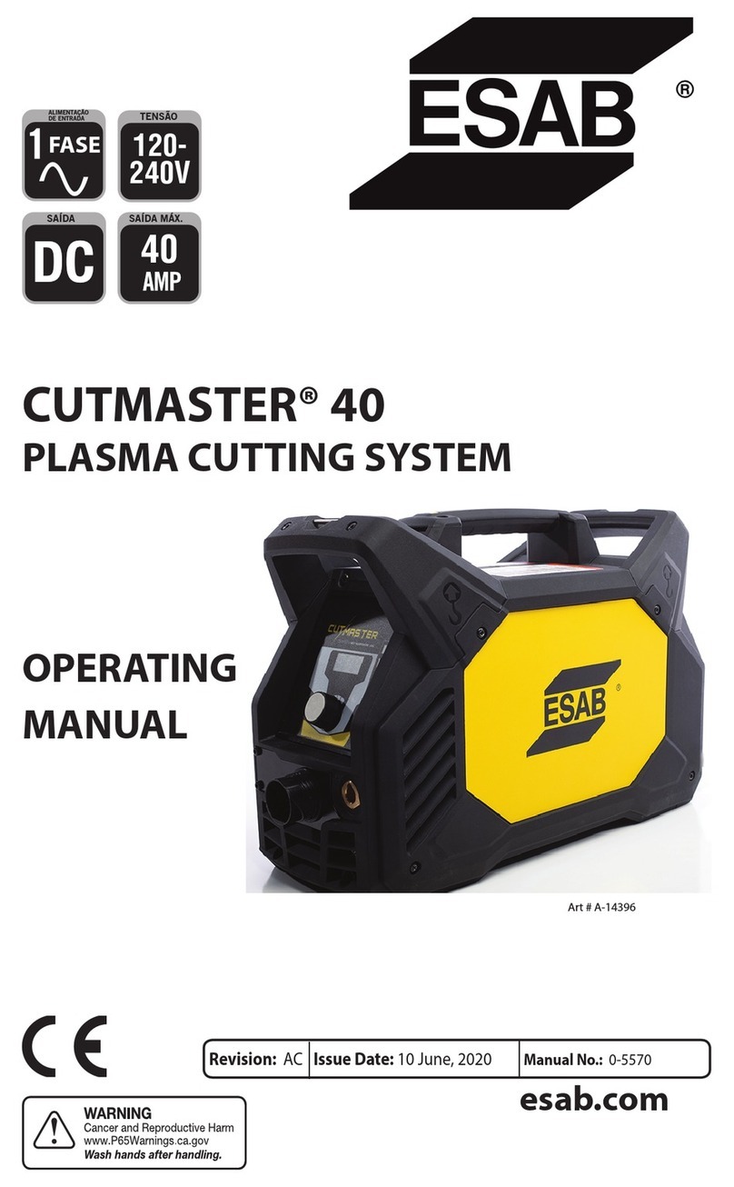 ESAB Cutmaster 40 operating manual