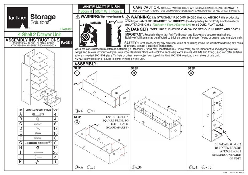 faulkner HW0929 User manual