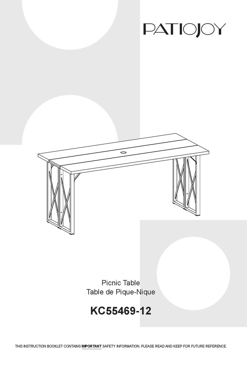 PATIOJOY KC55469-12 Instruction booklet PATIOJOY KC55469-12 Instruction booklet