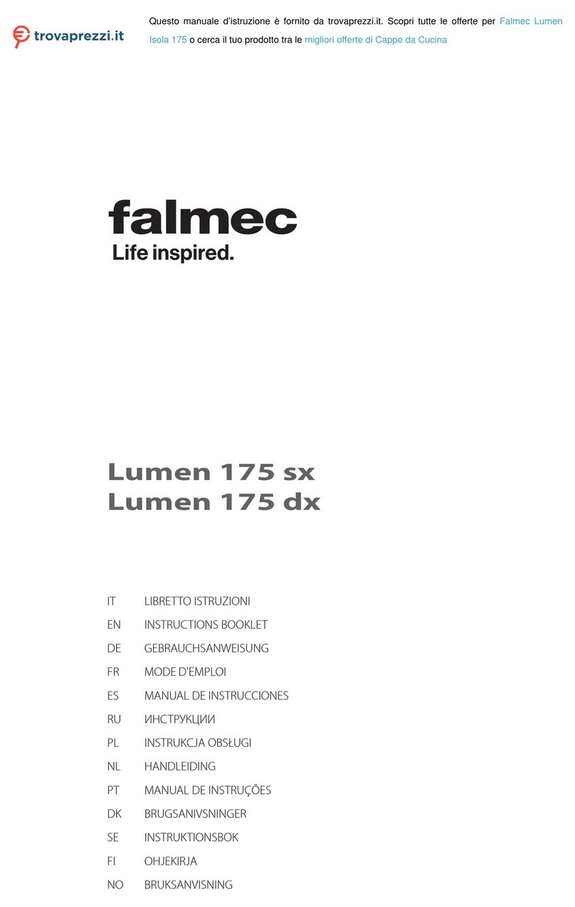 FALMEC Lumen 175 sx Instruction booklet