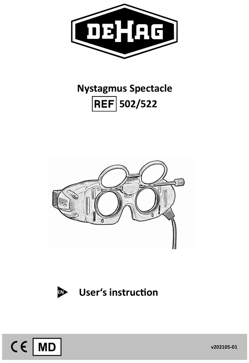 DEHAG Nystagmus Spectacle User instruction