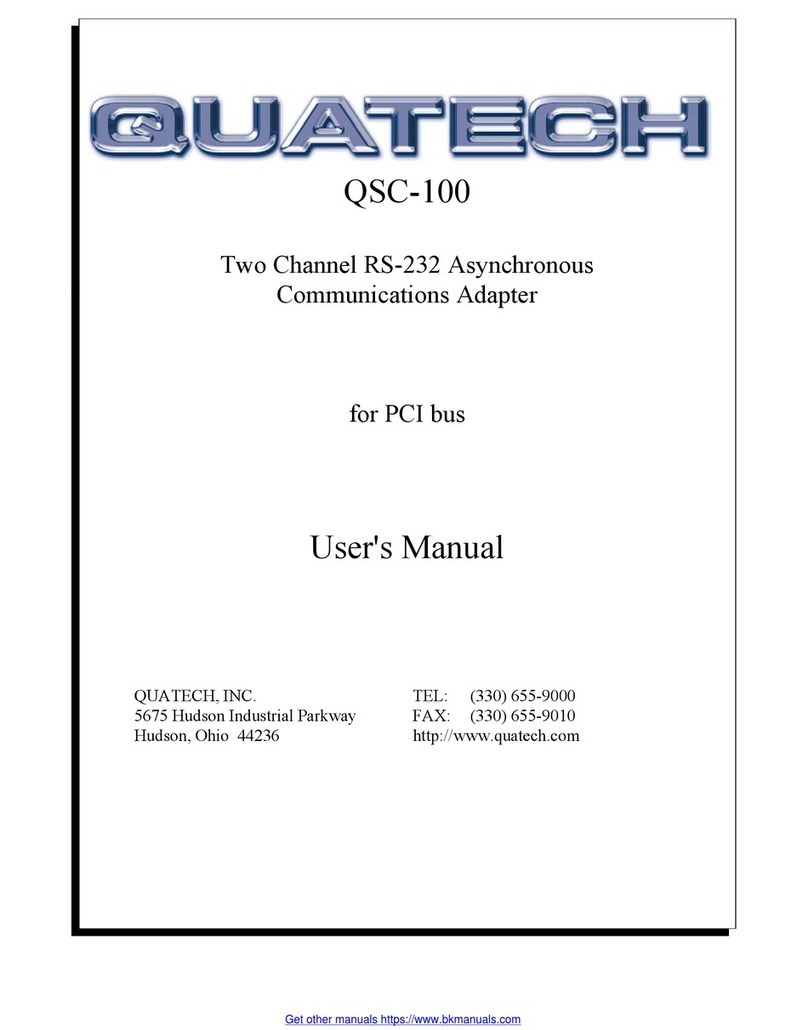 Quatech QSC-100 user manual