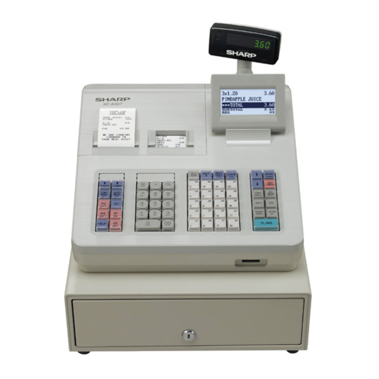 Sharp XE-A307 user manual